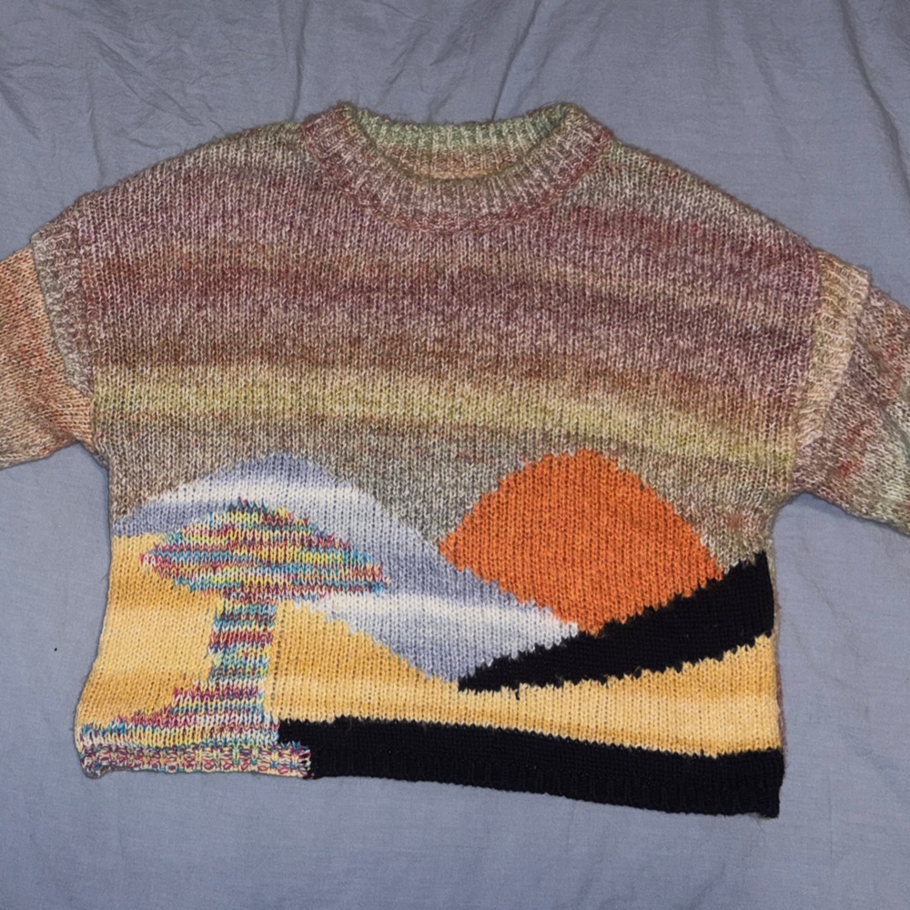 Urban Outfitters Ventura Landscape Pullover Jumper